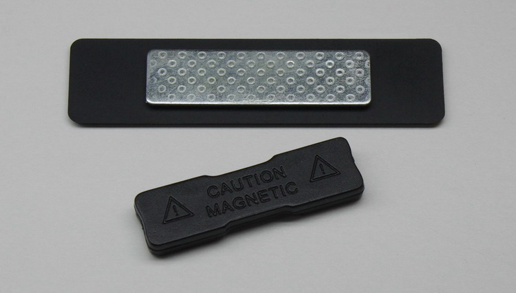 Three Line Domed Name Tag with Magnet